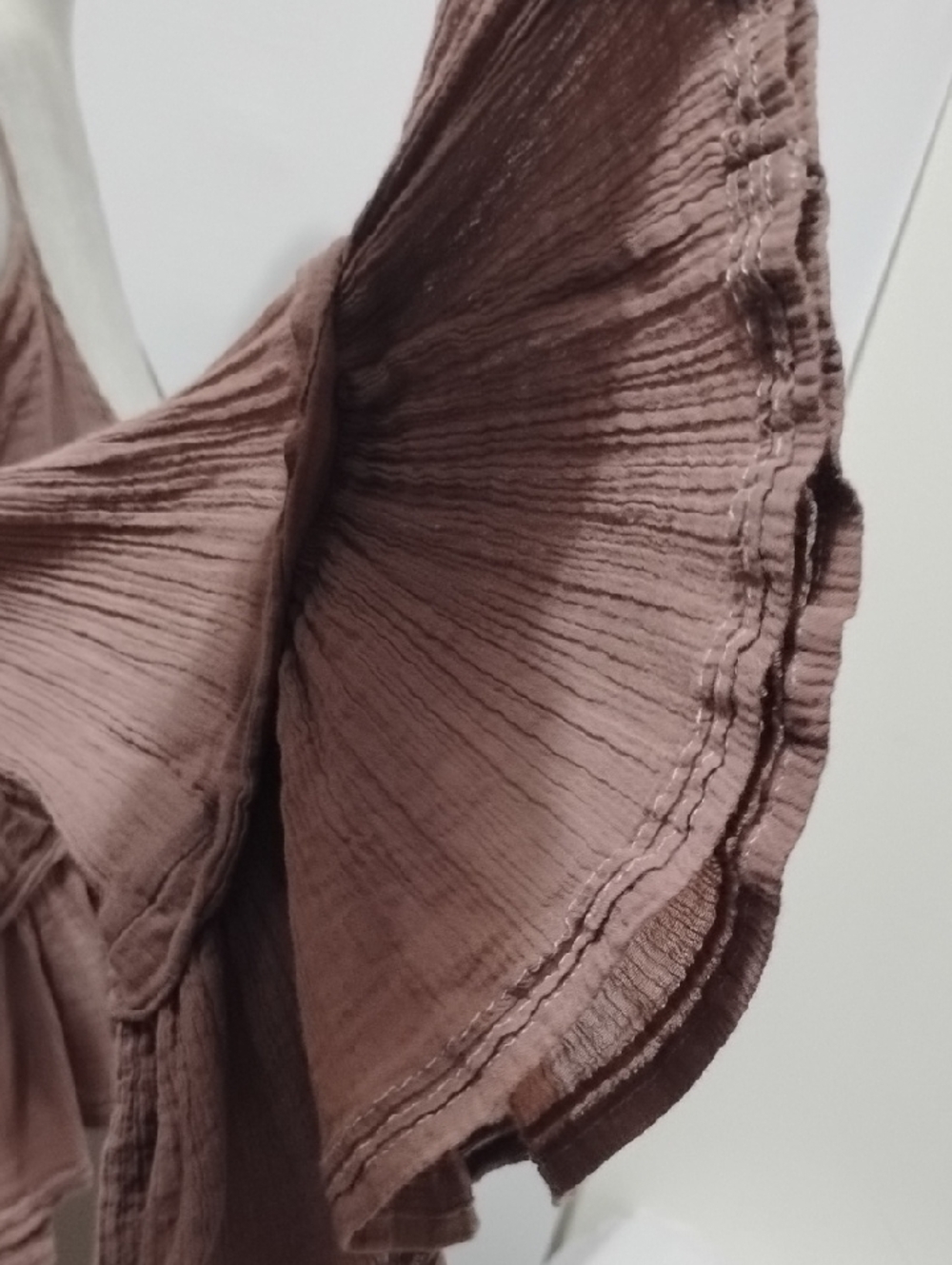 Free People Mauve Pink Ruffle Cold-Shoulder Camisole - Picture 6 of 10